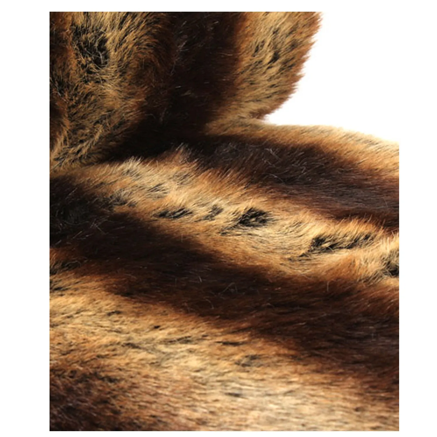 Fur Throw 'Chinchilla Chestnut'