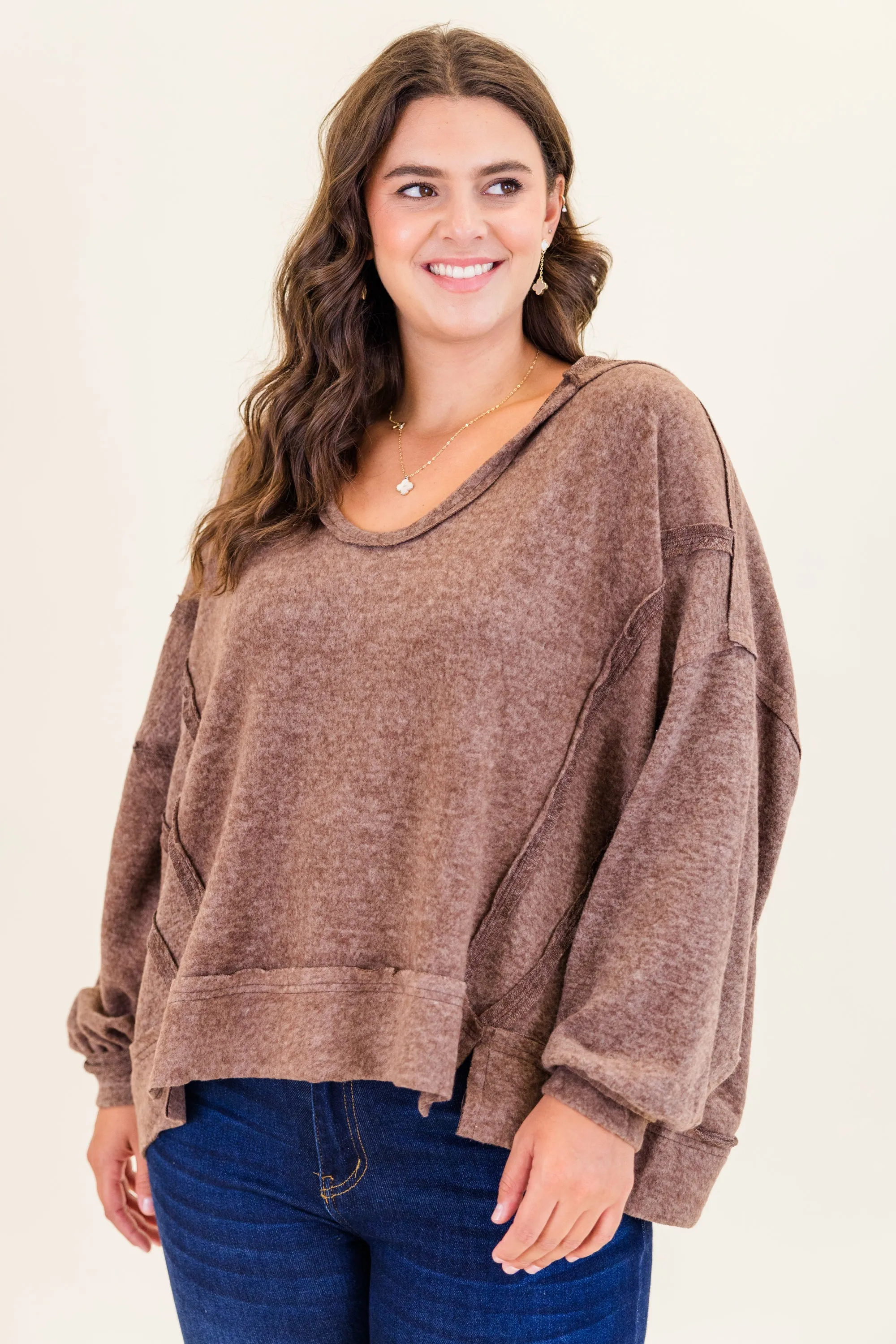 Get Cozy Hoodie, Heather Beige