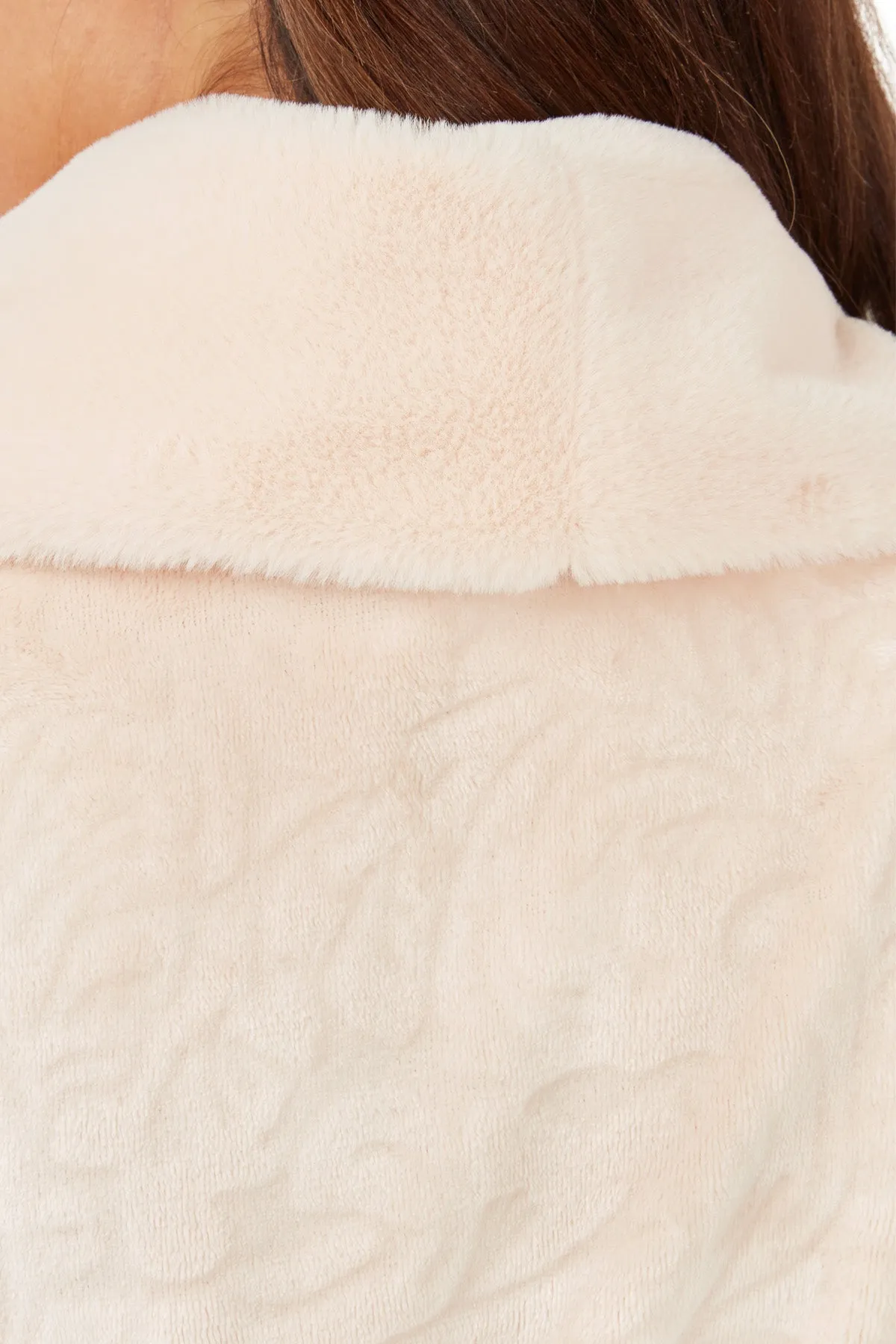 Gina Luxury Faux Fur & Fleece Robe