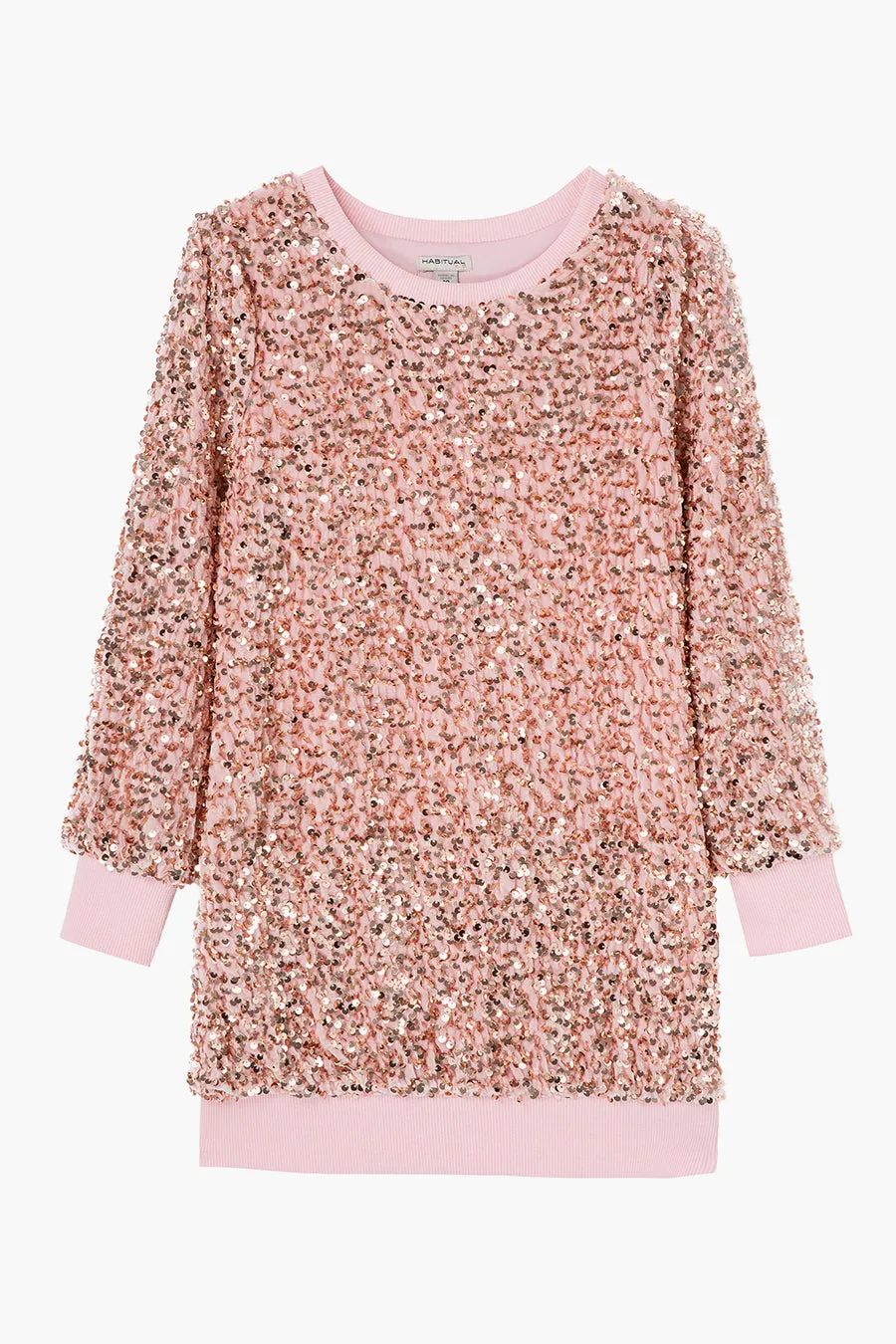 Girls Dress Habitual Kids Sequin - Pink