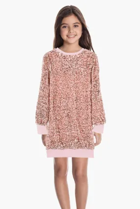 Girls Dress Habitual Kids Sequin - Pink