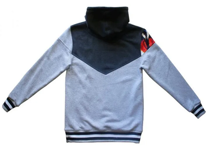 Grey & Black - Butterfly Hoodie