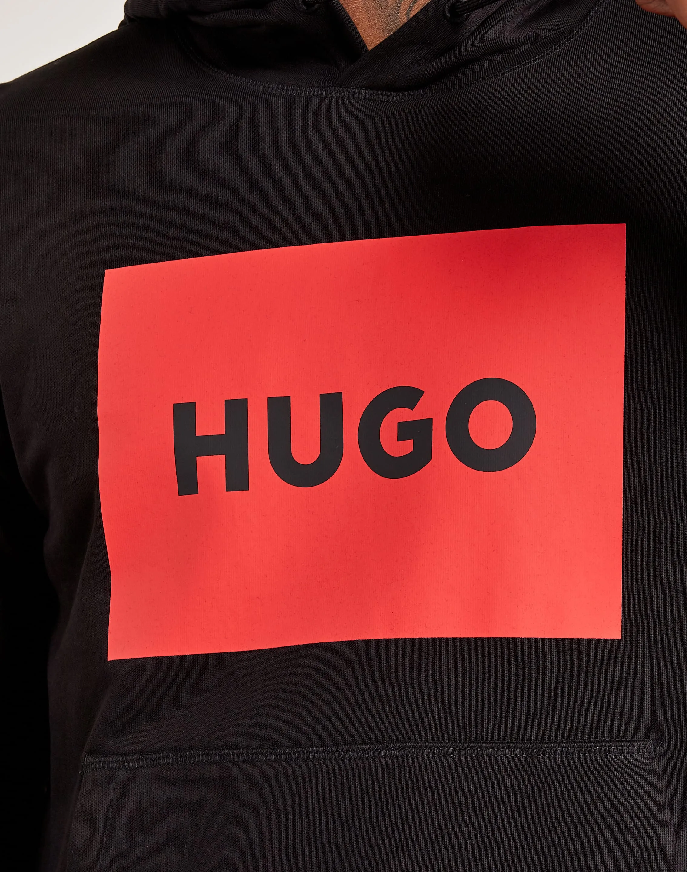 Hugo Box Logo Pullover Hoodie