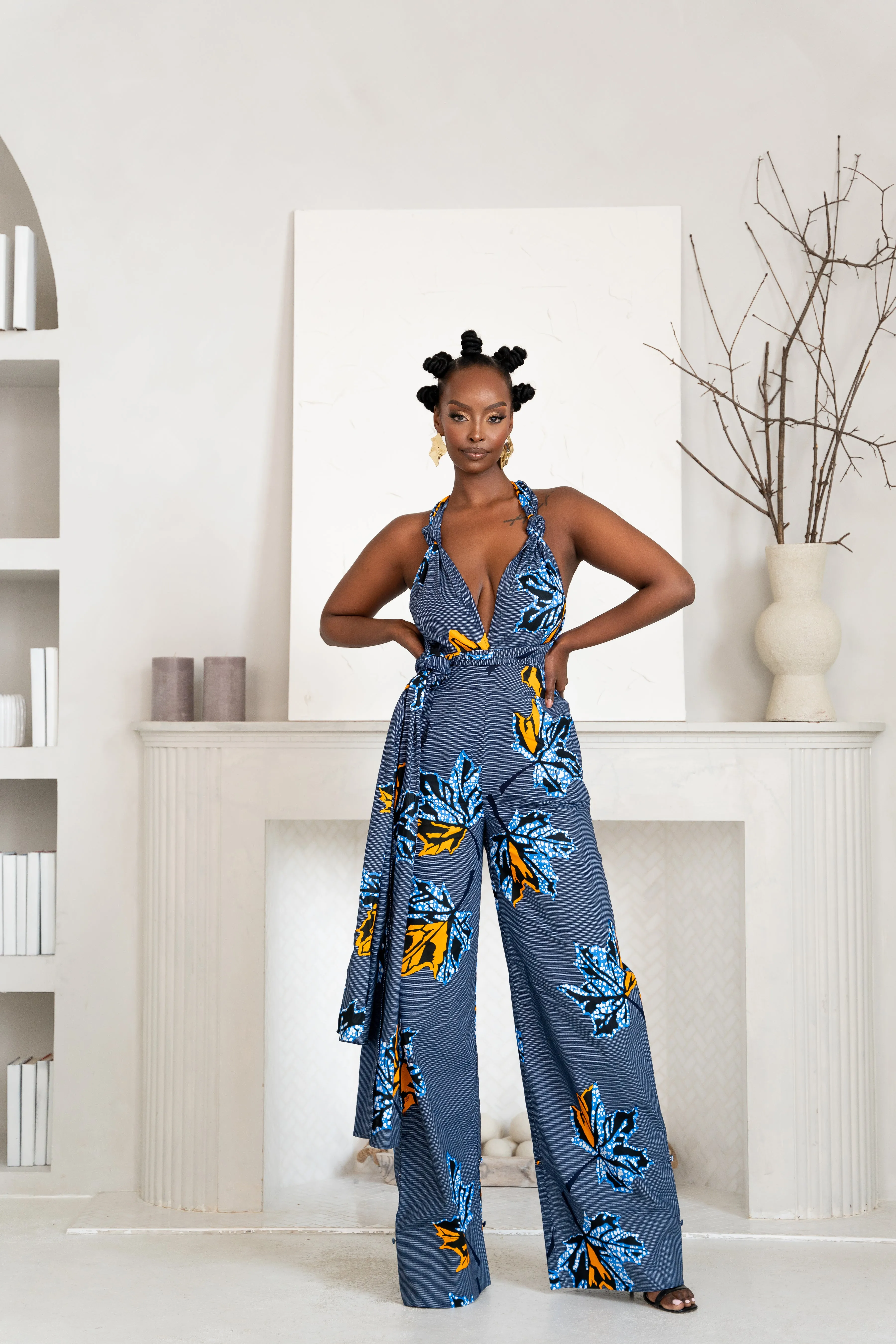 IKE African print infinity jumpsuit (3 LENGTH)