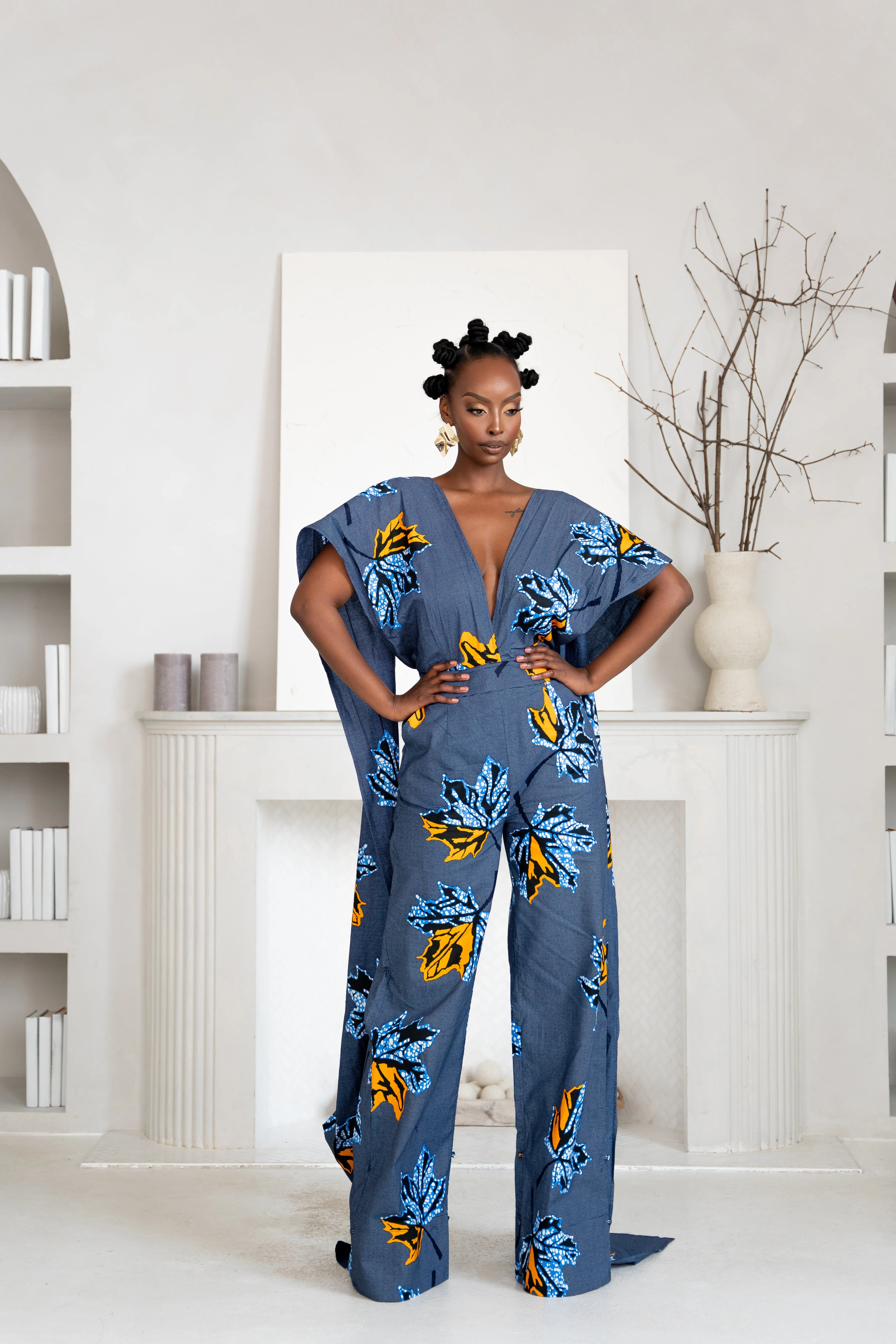 IKE African print infinity jumpsuit (3 LENGTH)