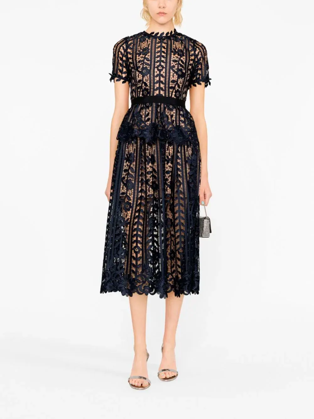 Lace midi dress