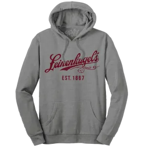 Leinenkugel's Beer Logo Pullover Hooded Sweatshirt - Gray