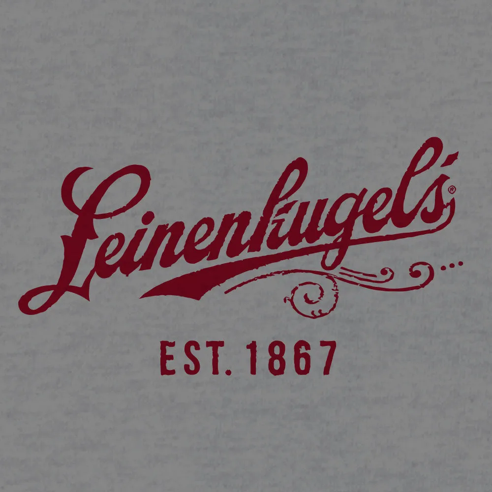 Leinenkugel's Beer Logo Pullover Hooded Sweatshirt - Gray