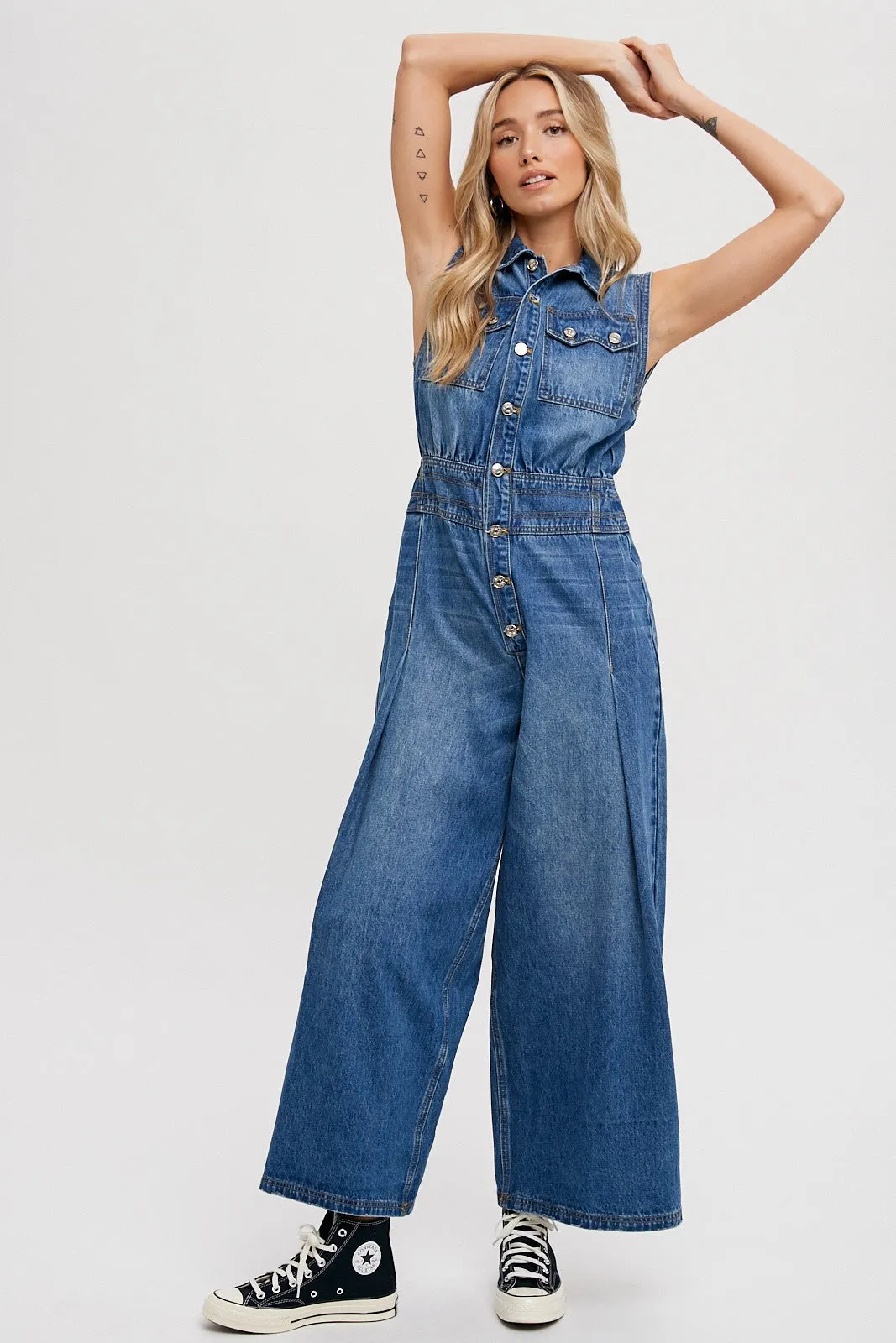 Let it Rock Denim Jumpsuit