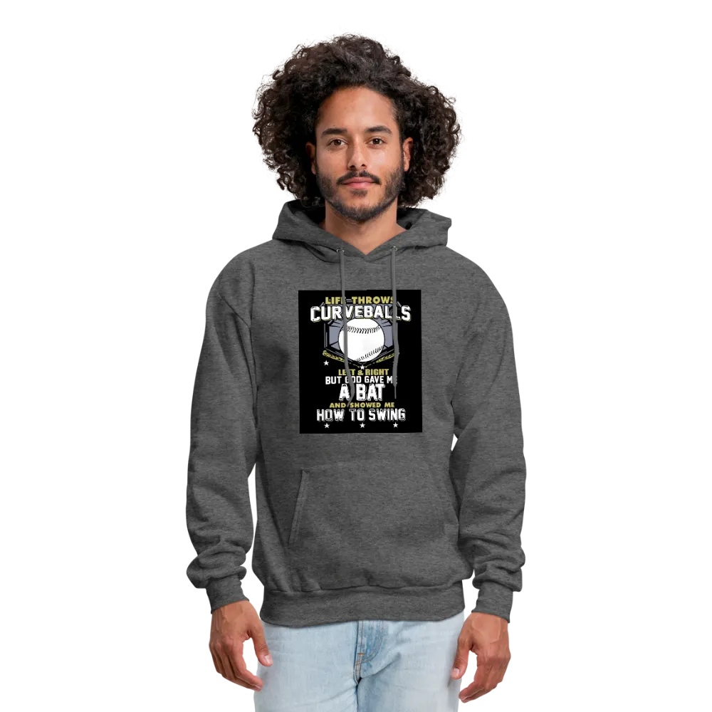 Life Throws Curve Balls Men's Hoodie