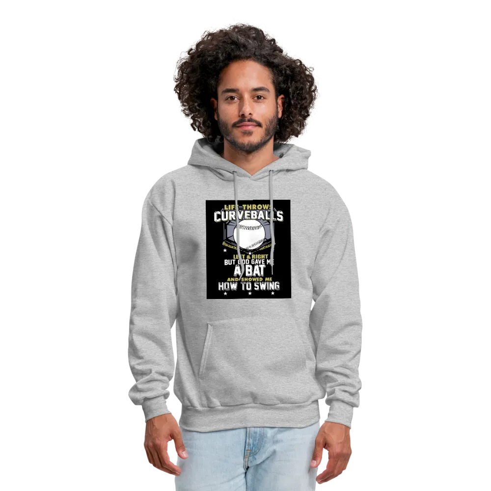 Life Throws Curve Balls Men's Hoodie