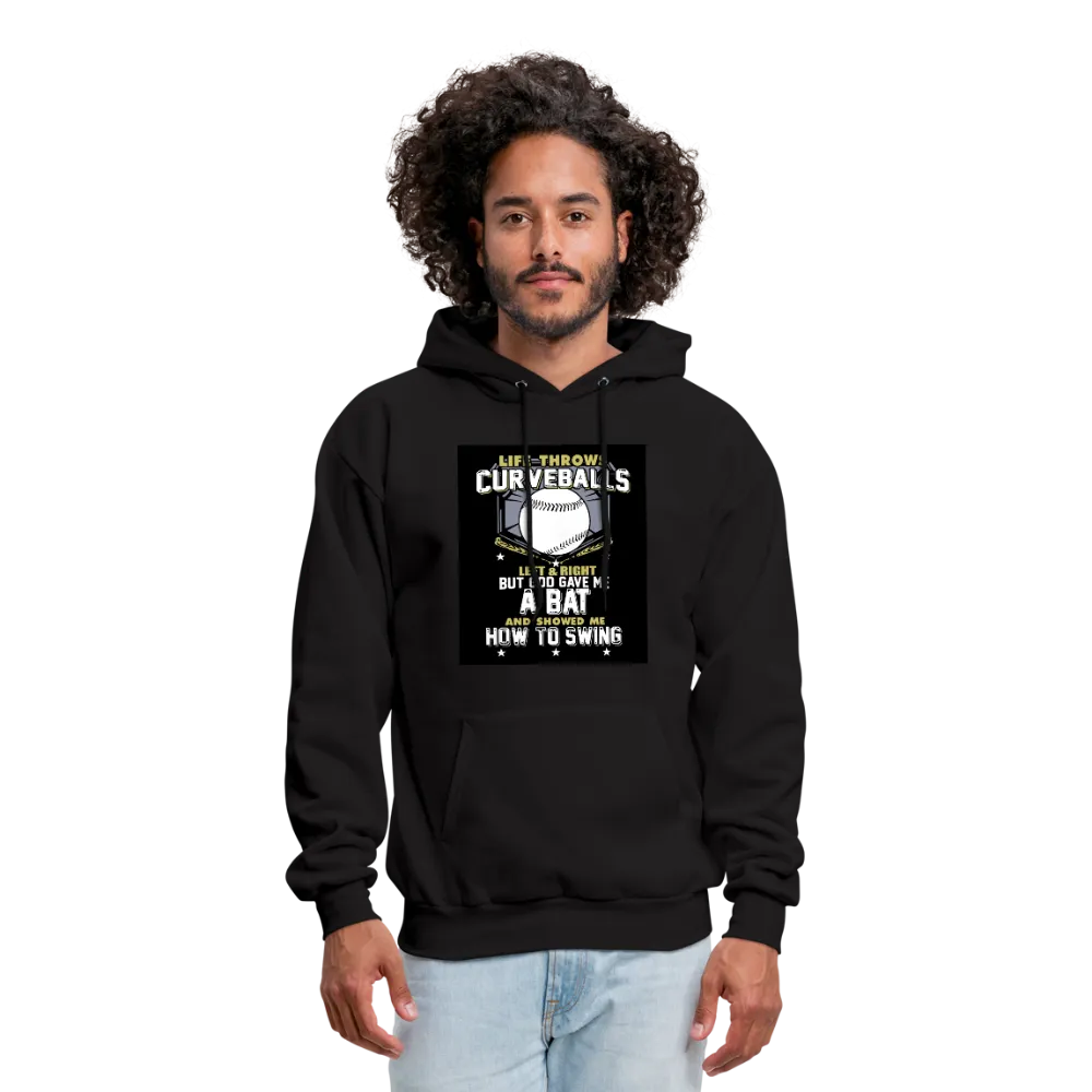 Life Throws Curve Balls Men's Hoodie