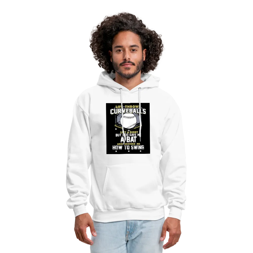 Life Throws Curve Balls Men's Hoodie