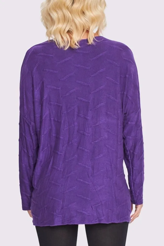 Line Textured Tunic Top