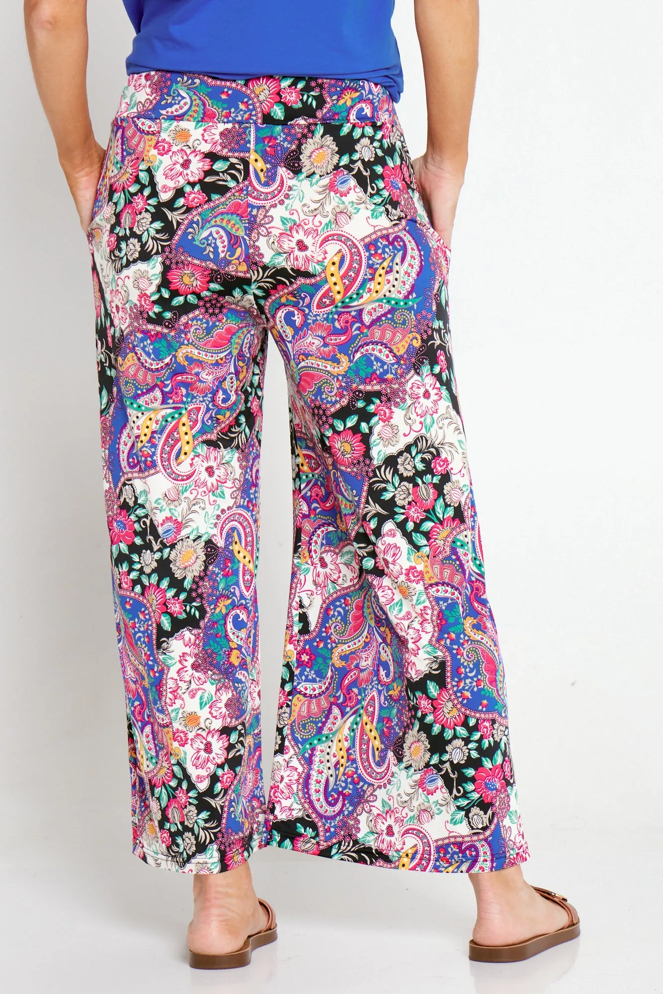 Madison Pants - Pink Paisley