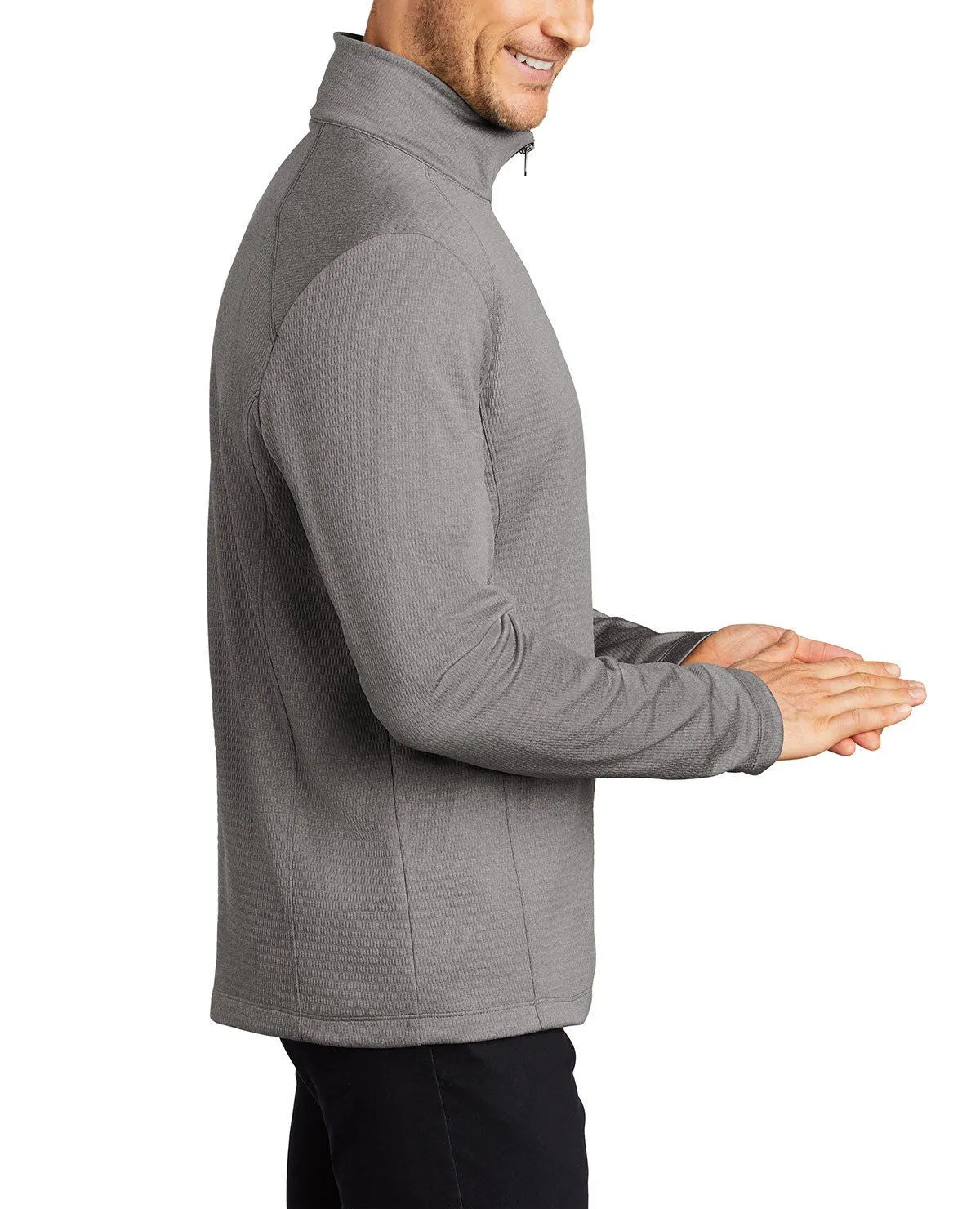 Men's Quarter-Zip Diamond Heather Fleece Pullover