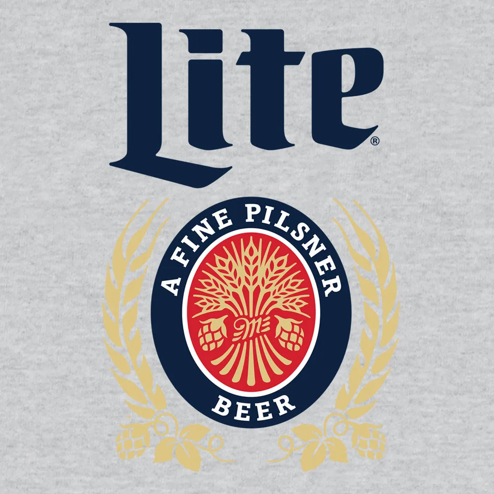 Miller Lite Logo Hooded Sweatshirt - Gray