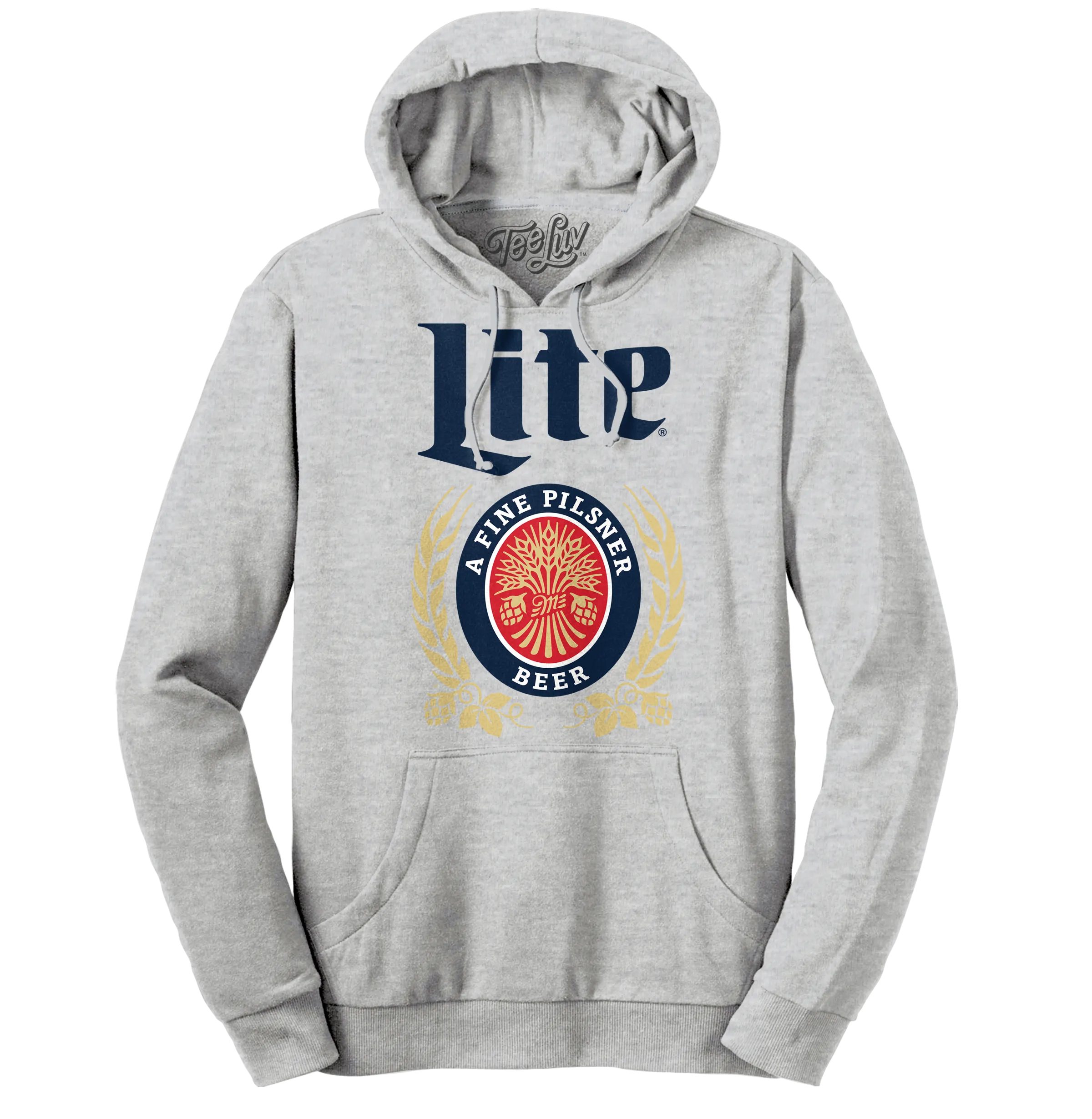 Miller Lite Logo Hooded Sweatshirt - Gray