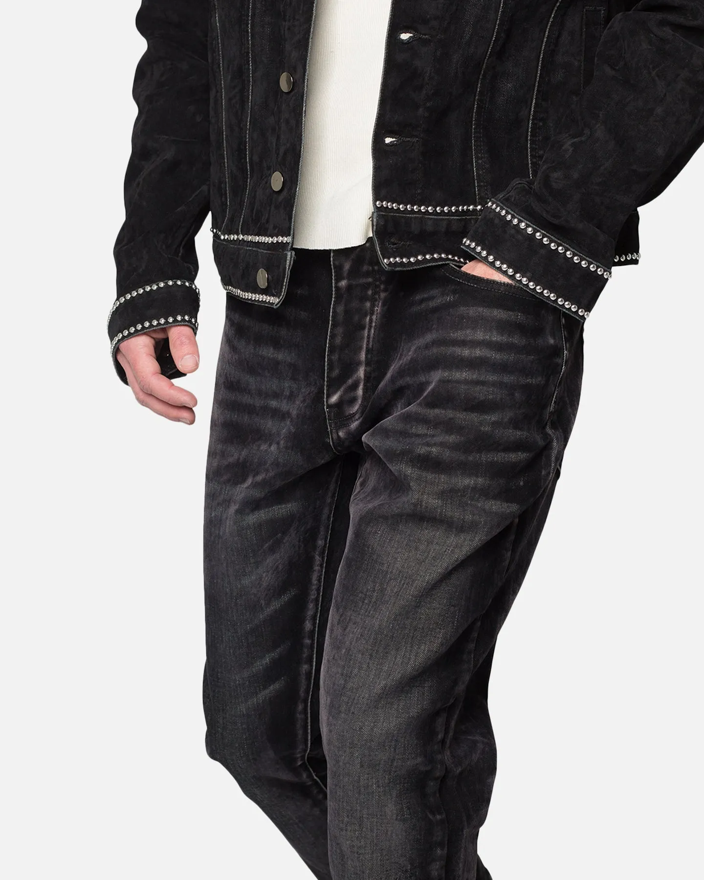 MNML B576 Flare Denim Jeans Black