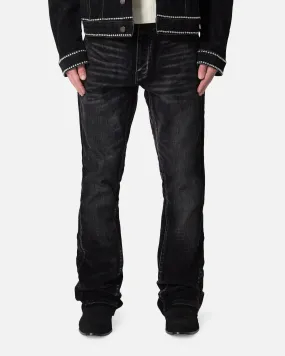 MNML B576 Flare Denim Jeans Black