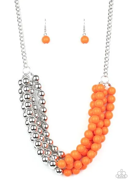 Necklace Layer After Layer - Orange N136