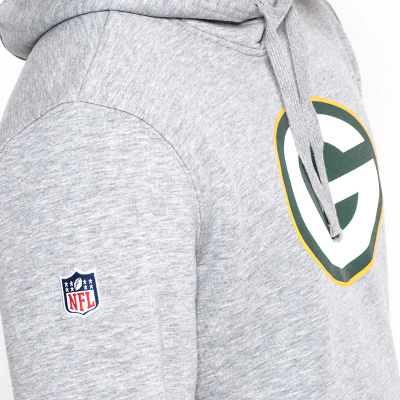 New Era Green Bay Packers Team NFL Hoodie - Grey