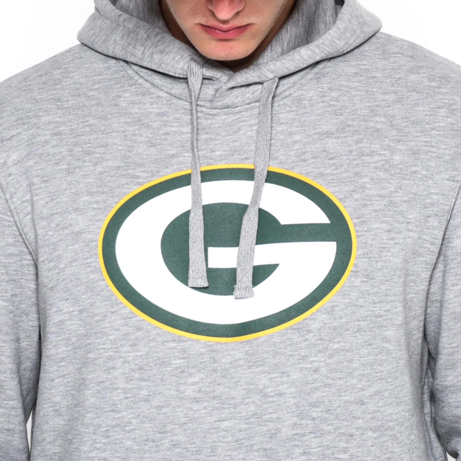 New Era Green Bay Packers Team NFL Hoodie - Grey