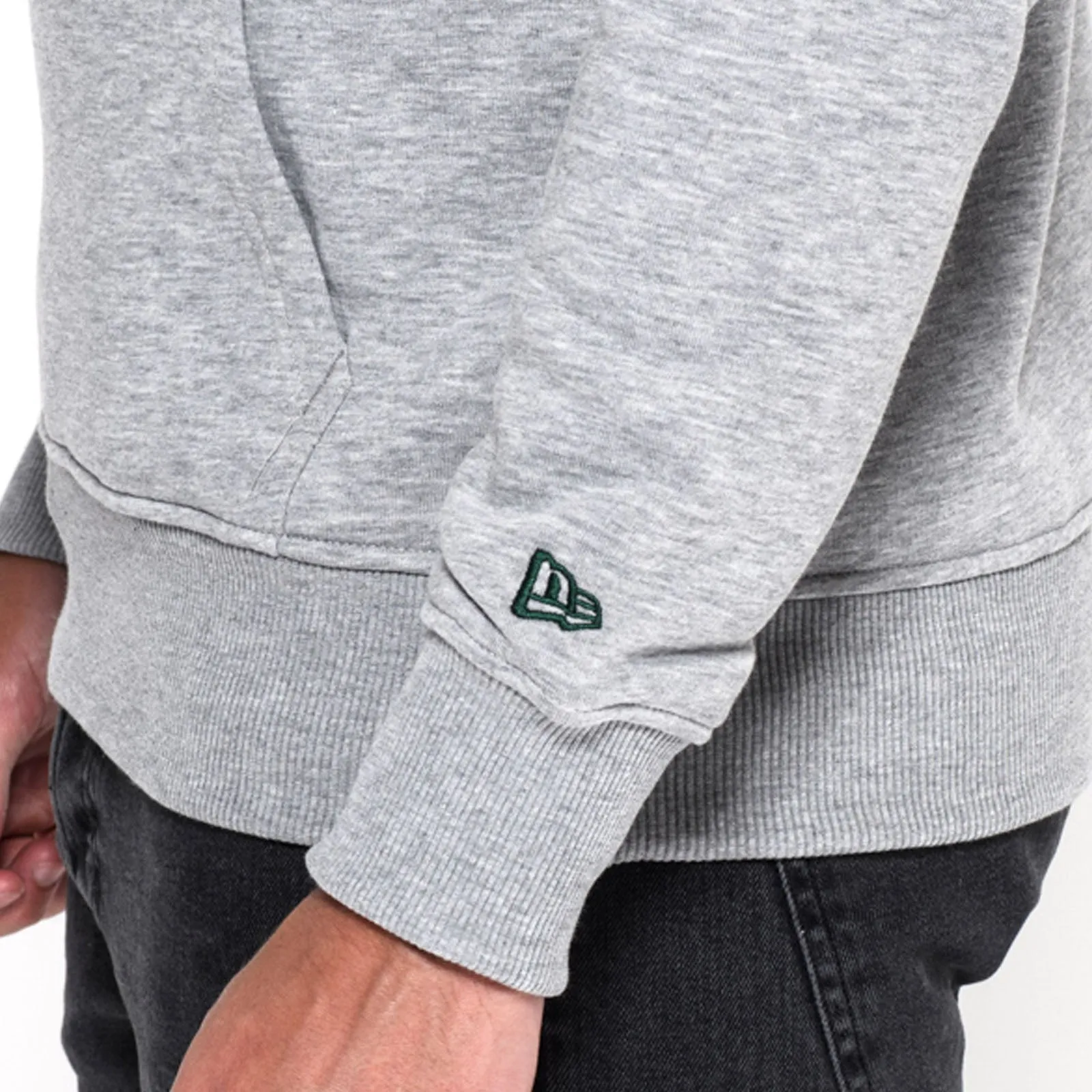 New Era Green Bay Packers Team NFL Hoodie - Grey