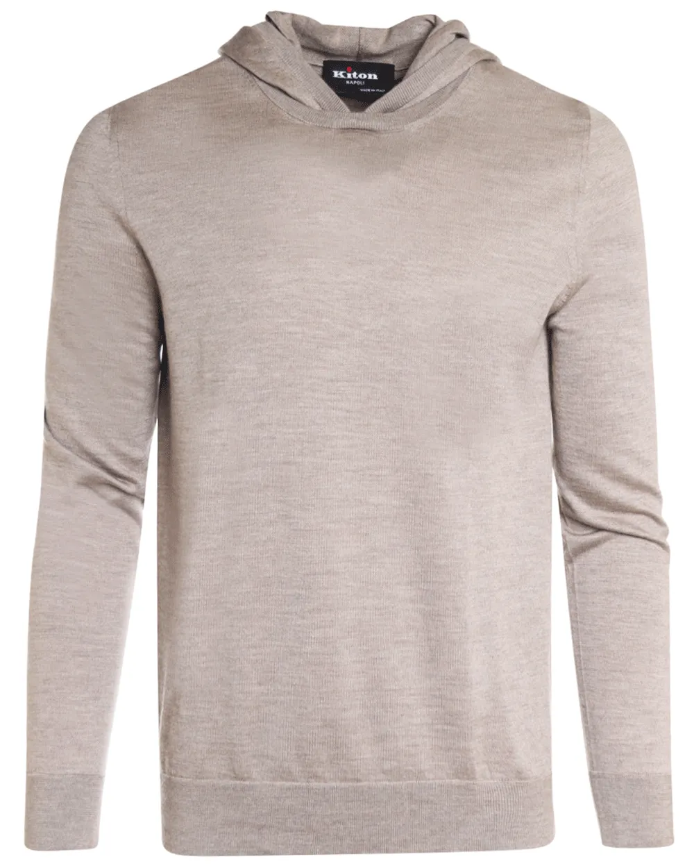 Oatmeal Lightweight Cashmere Blend Hoodie