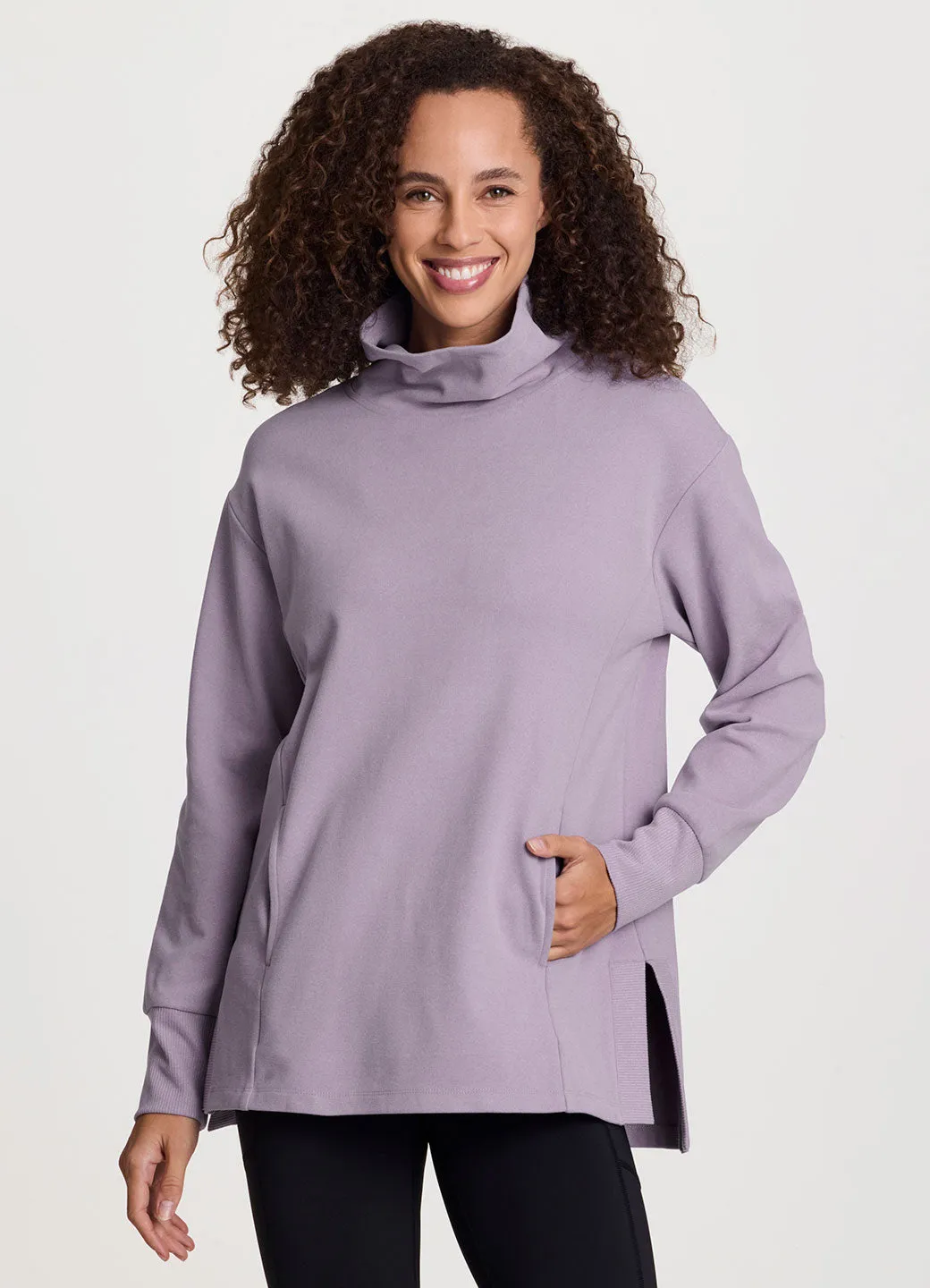 Oliver Relaxed Mock Neck Tunic