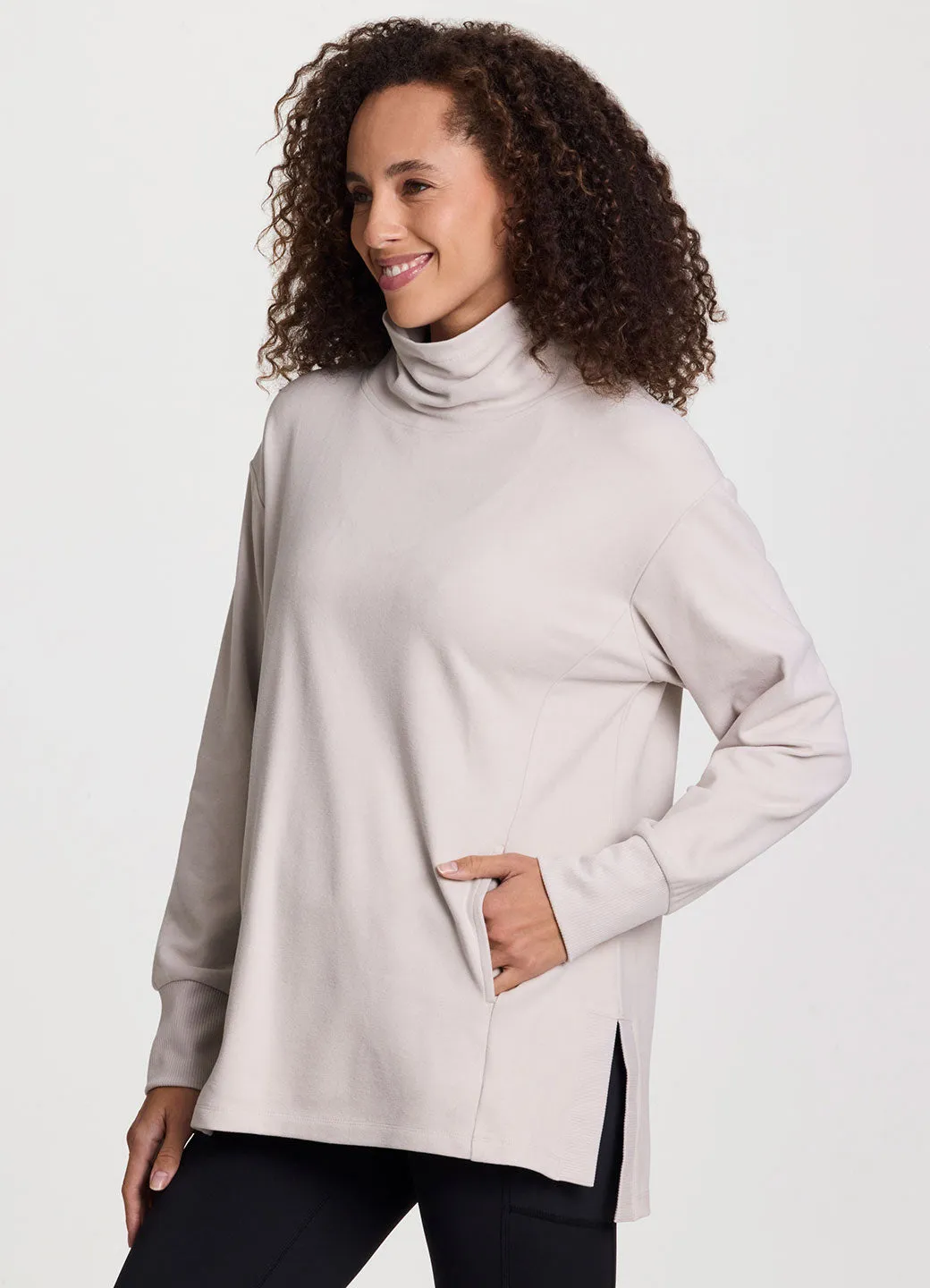 Oliver Relaxed Mock Neck Tunic