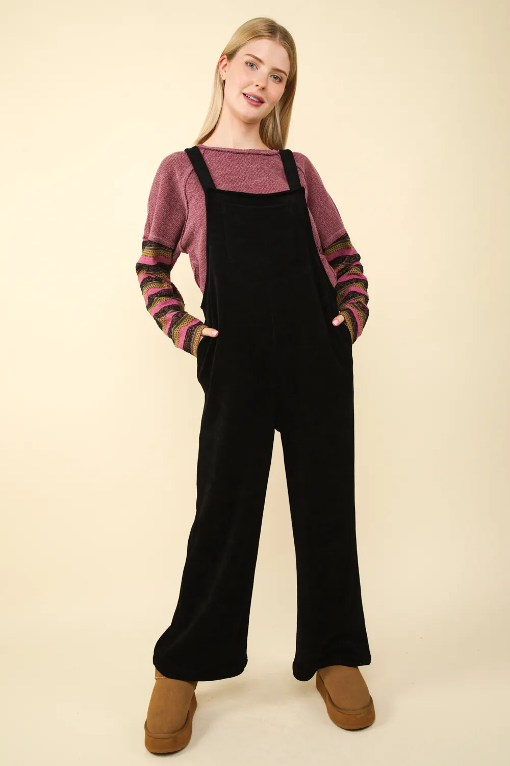 Overalls - Corduroy - Black