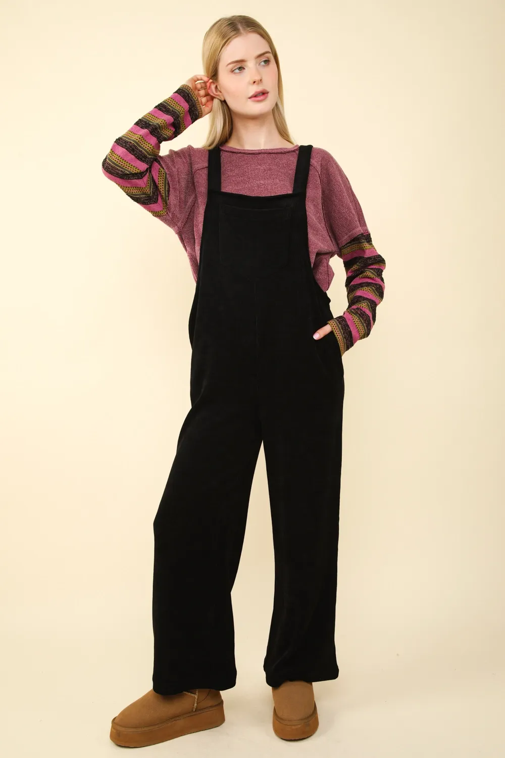 Overalls - Corduroy - Black