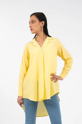 Pleated Tunic Yellow