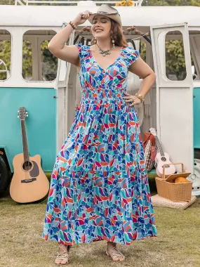 Plus Size Floral Maxi Dress