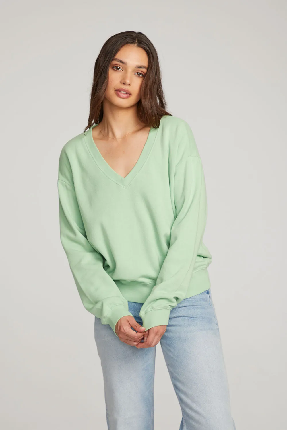 Poppy Quiet Green Pullover