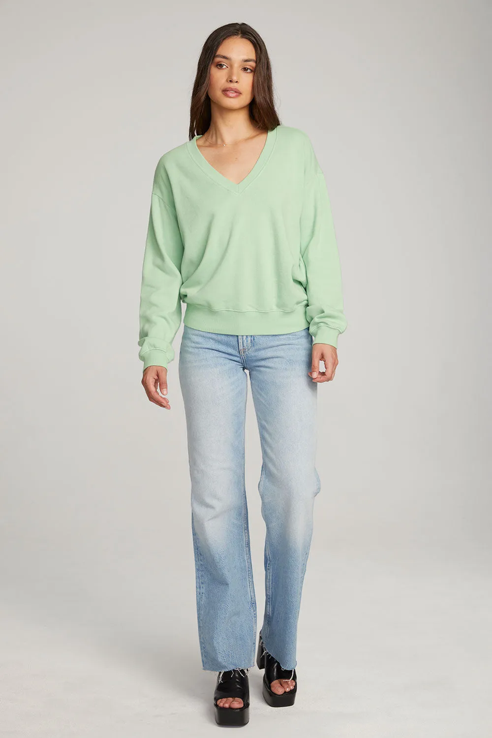 Poppy Quiet Green Pullover