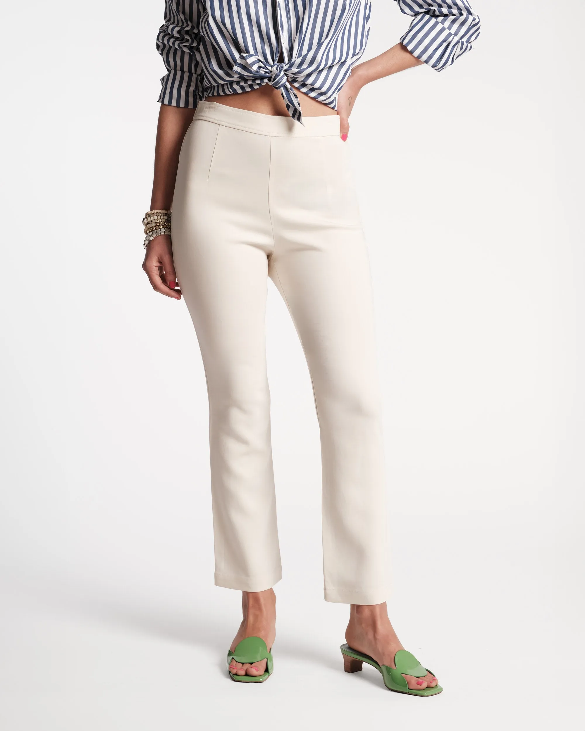 Quincy Stretch Pant White