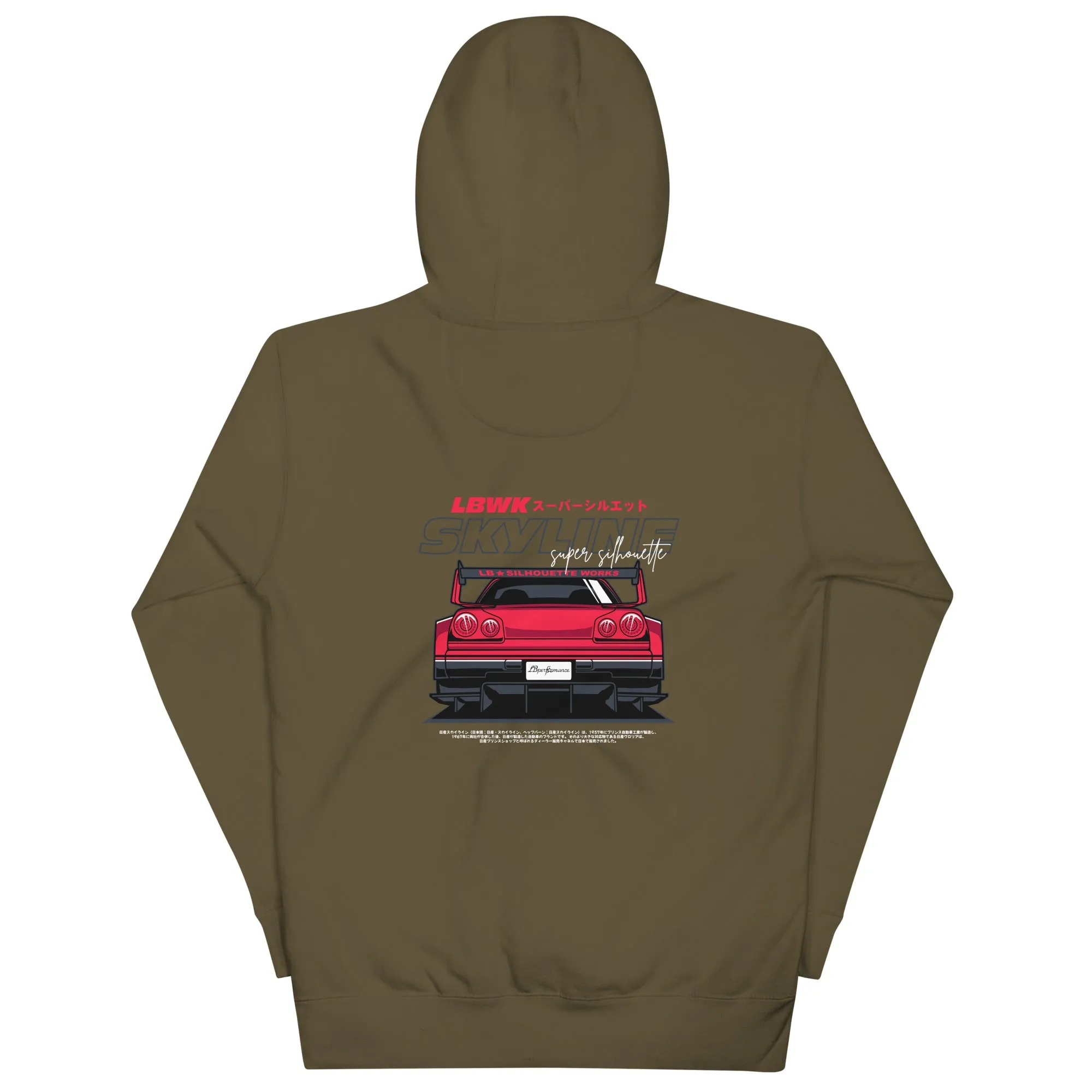 R34 LBWK Premium Car Culture Hoodie