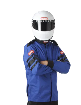 RaceQuip Single Layer Fire Suit Jacket - Blue - Small - 111022