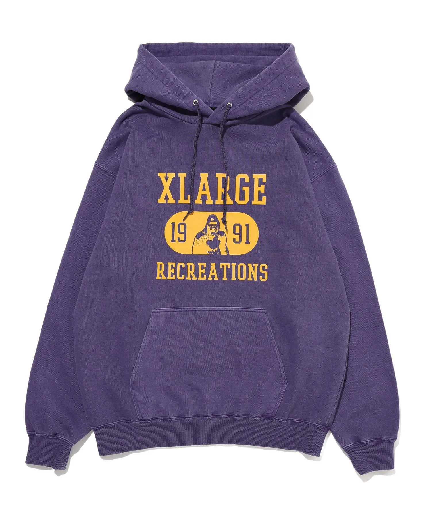 RECREATIONS PIGMENT DYED HOODED SWEATSHIRT