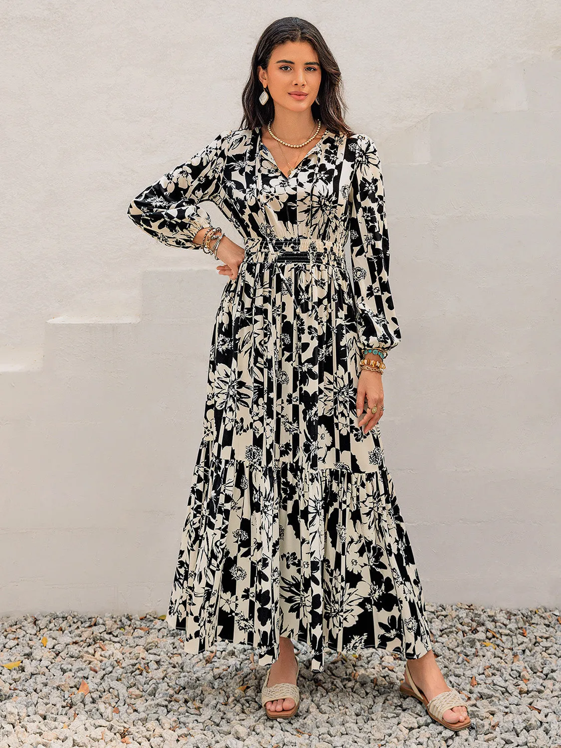 Resort Maxi Long Sleeve Dress