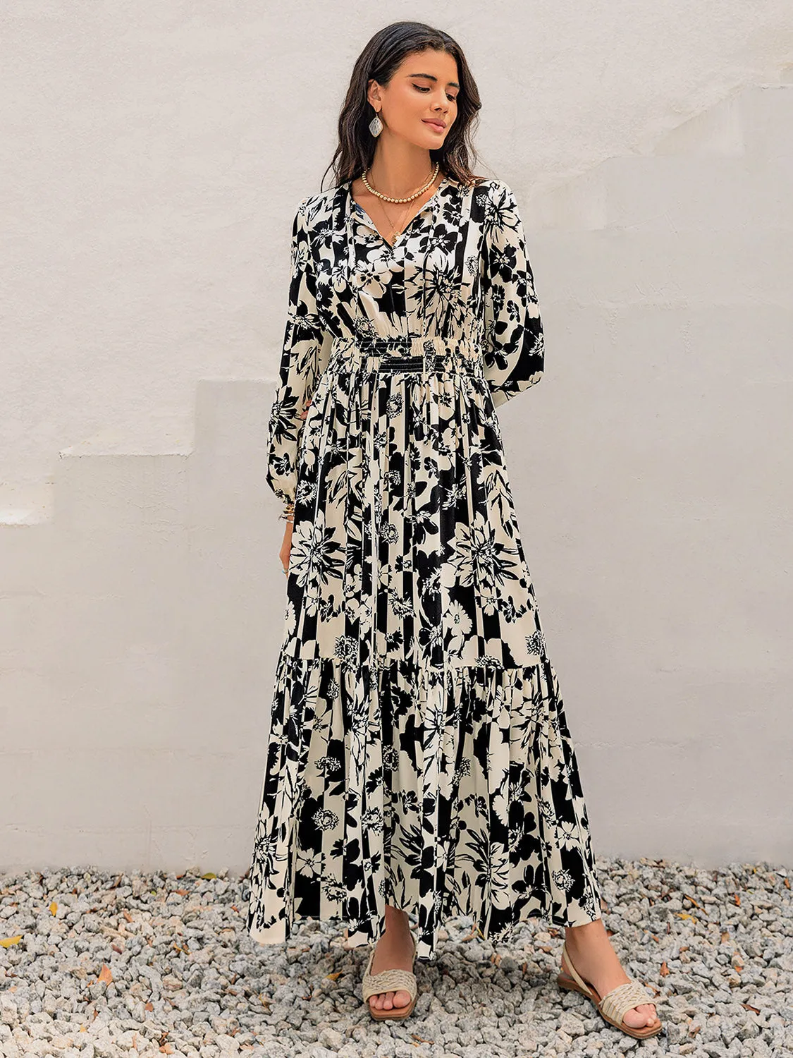 Resort Maxi Long Sleeve Dress