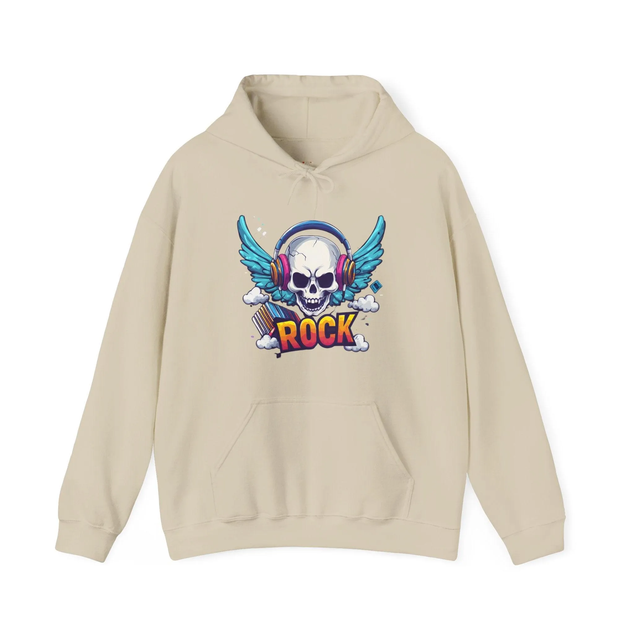 Rock Winged Skull Hoodie