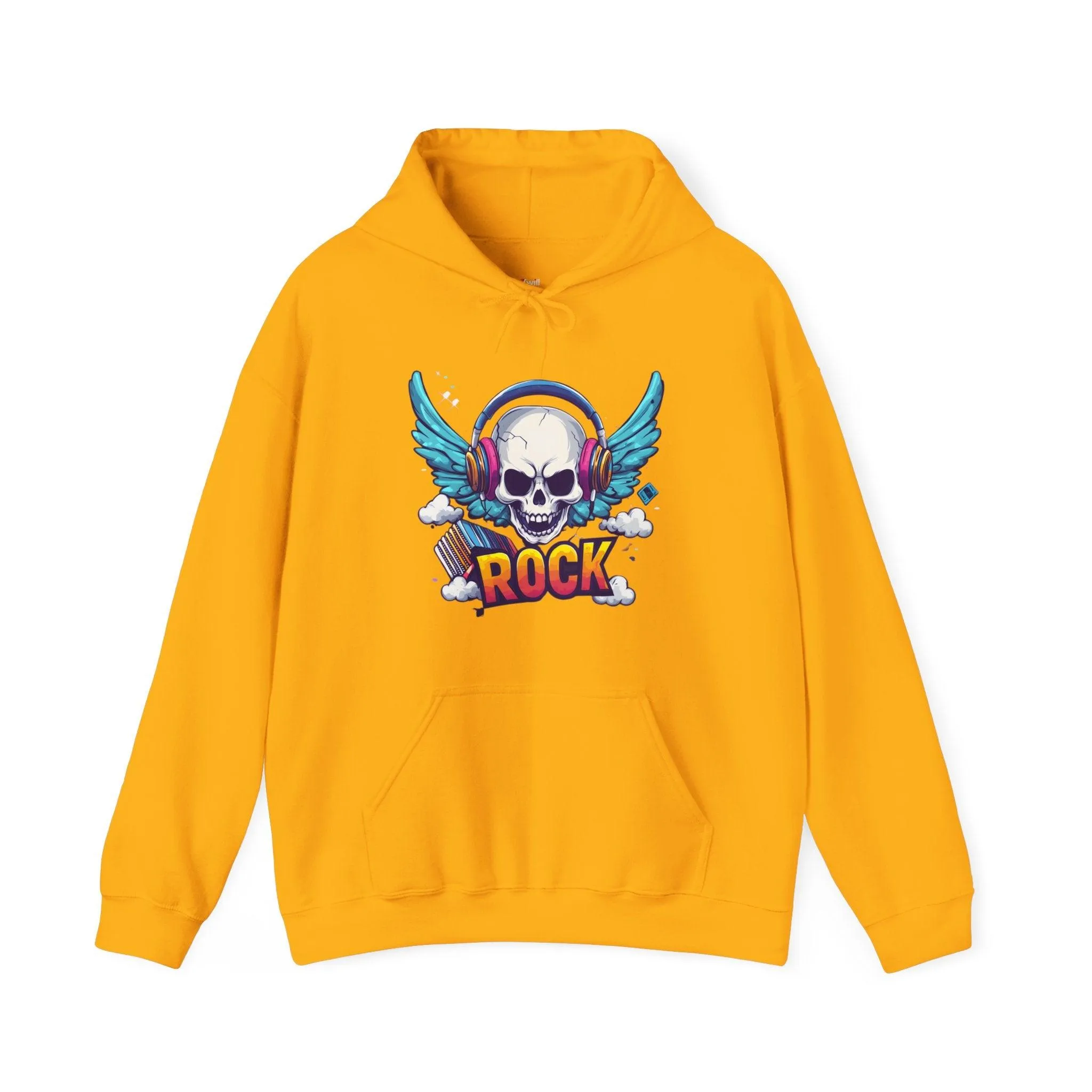 Rock Winged Skull Hoodie