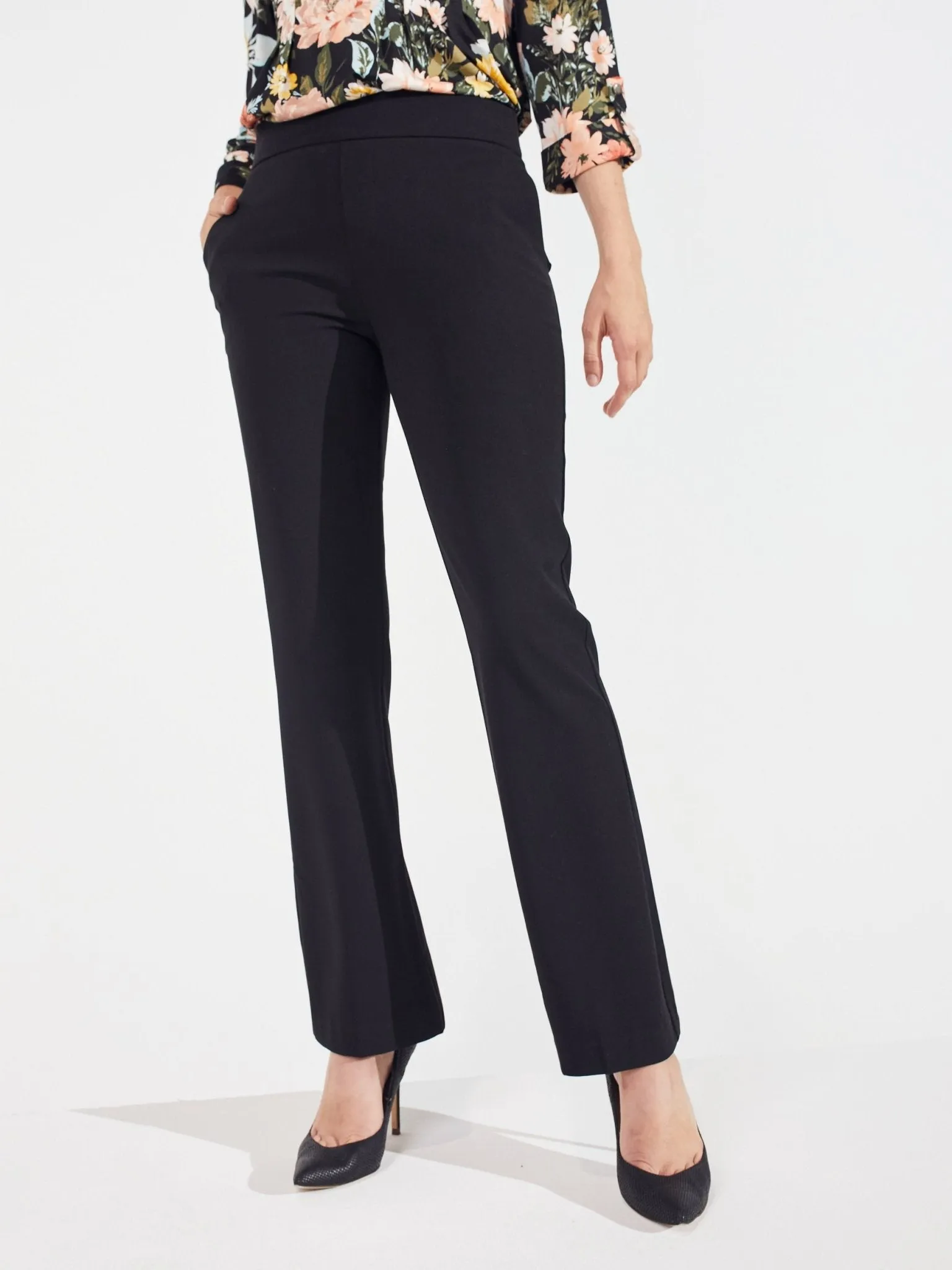 Roz & Ali Secret Agent Slight Bootcut Pants - Petite