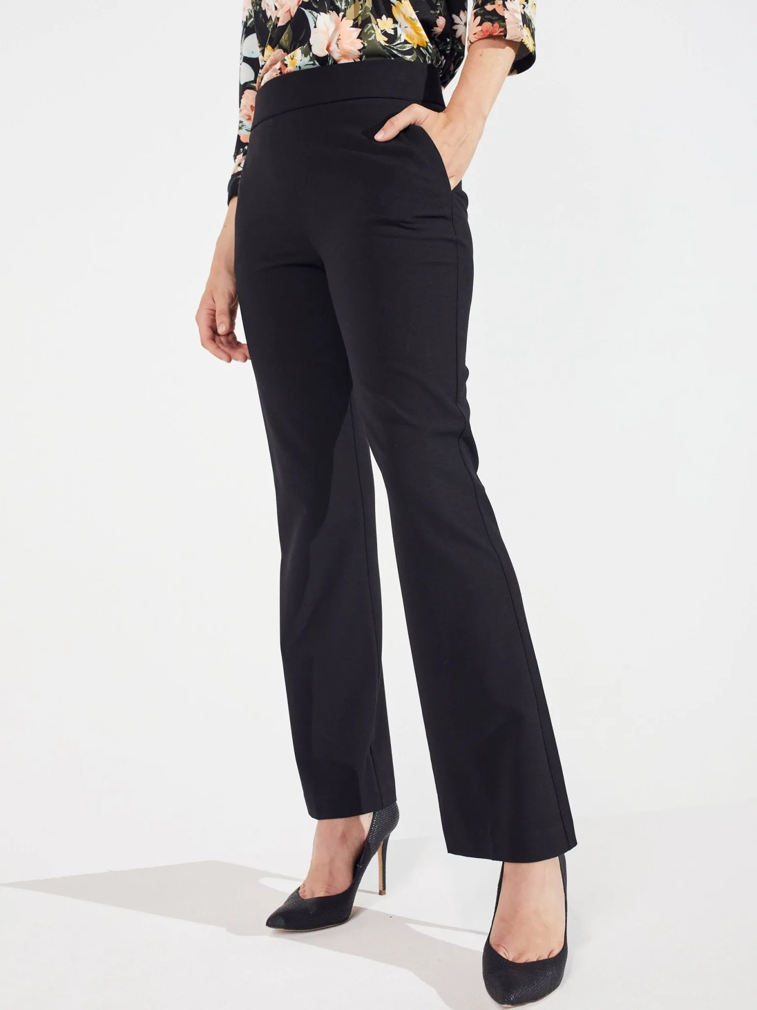 Roz & Ali Secret Agent Slight Bootcut Pants - Petite