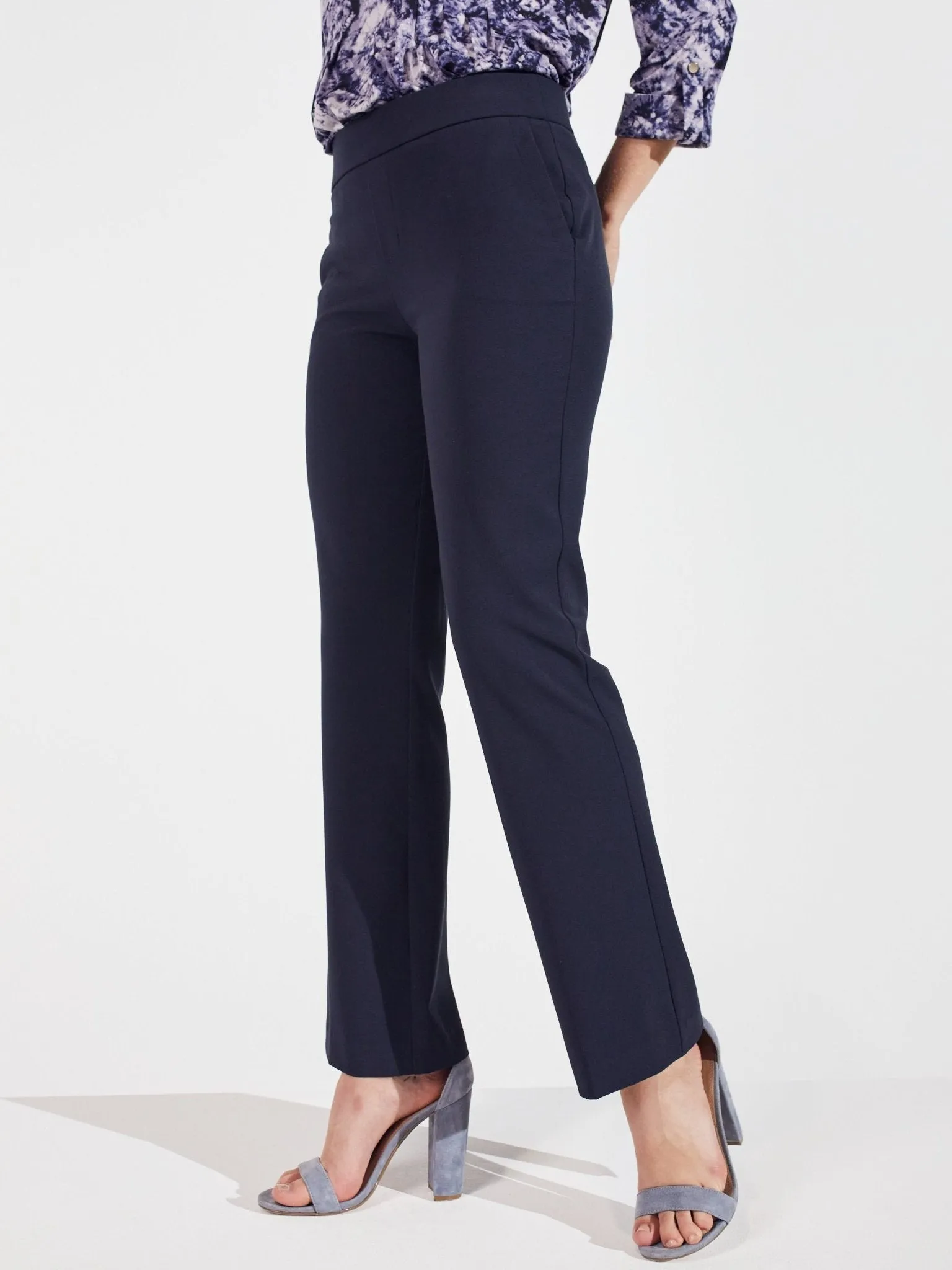 Roz & Ali Secret Agent Slight Bootcut Pants - Petite