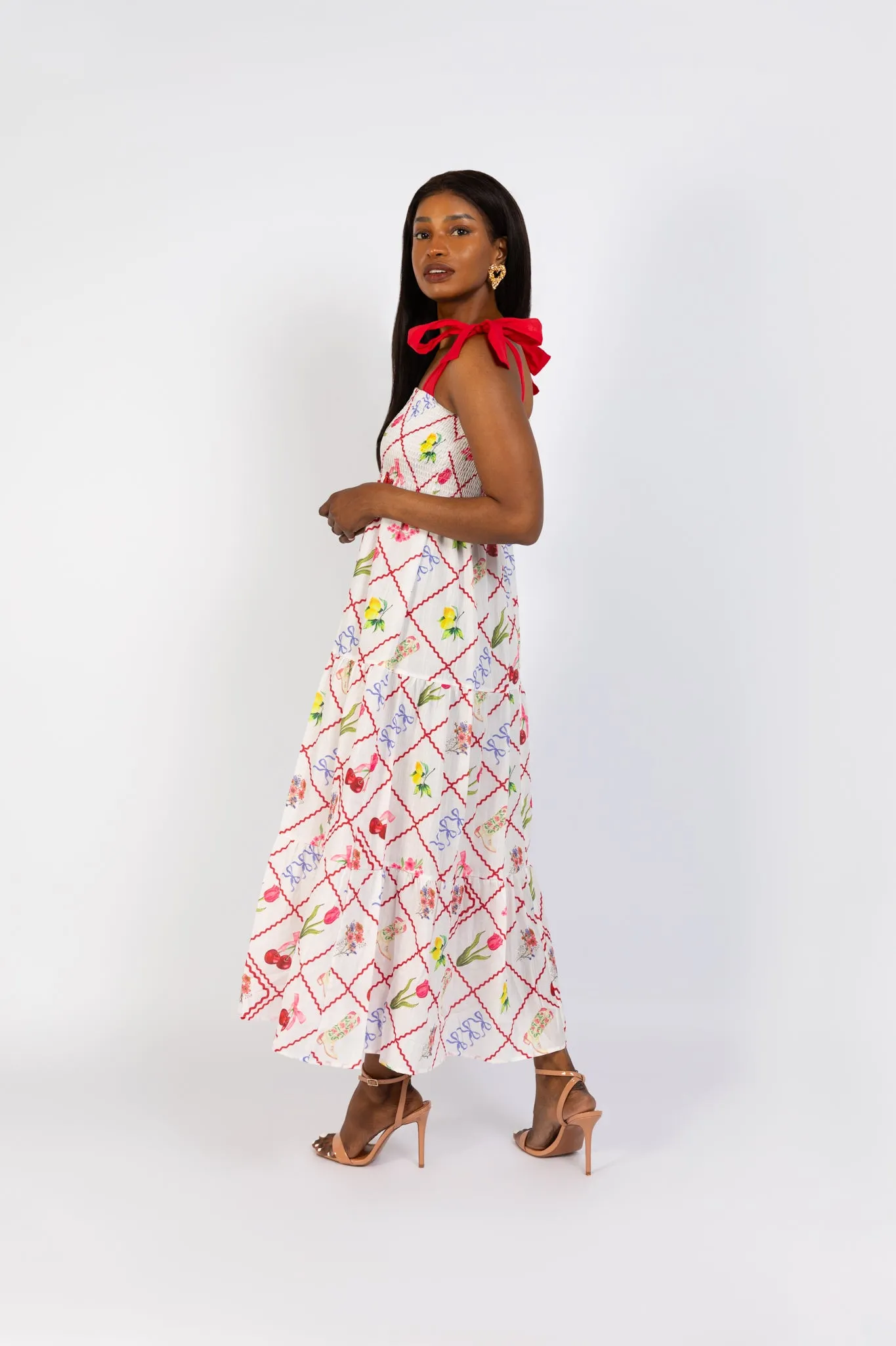 She Creates Stories - Bows and Boots Maxi Dress