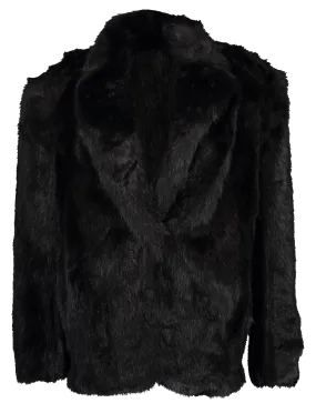 Single Breasted Faux Fur Jacket